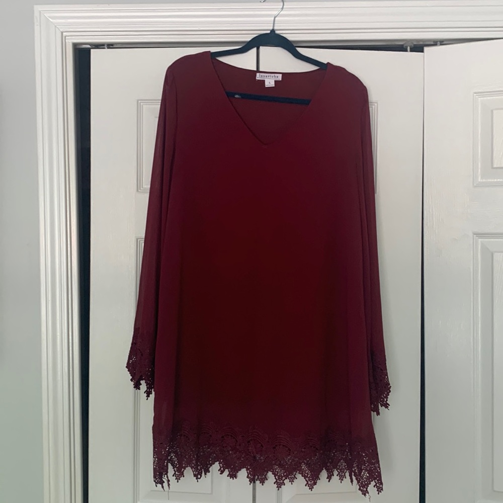 Maroon dress